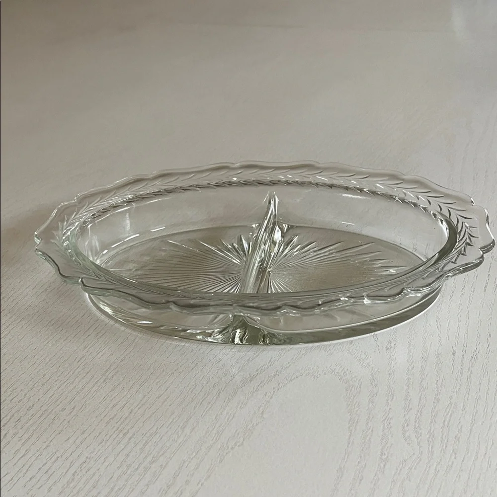 Vintage Starburst Relish Serving Dish